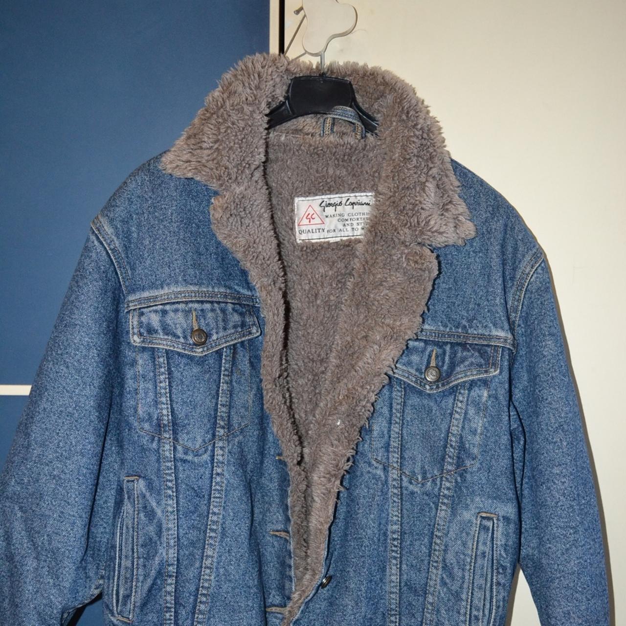 Giorgio Capriani jeans jacket, giacca vintage 100%... - Depop