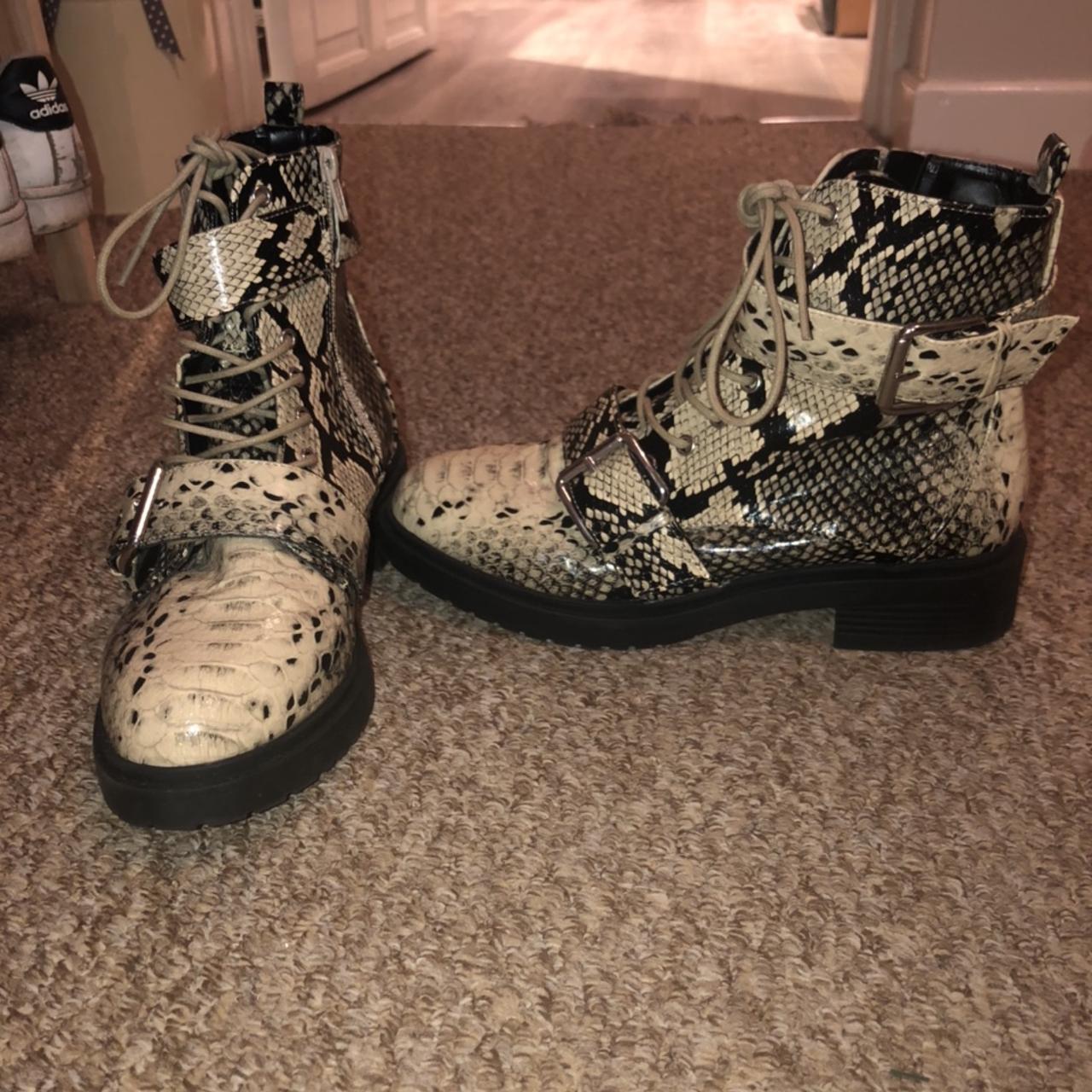 Miss selfridge hot sale snakeskin boots