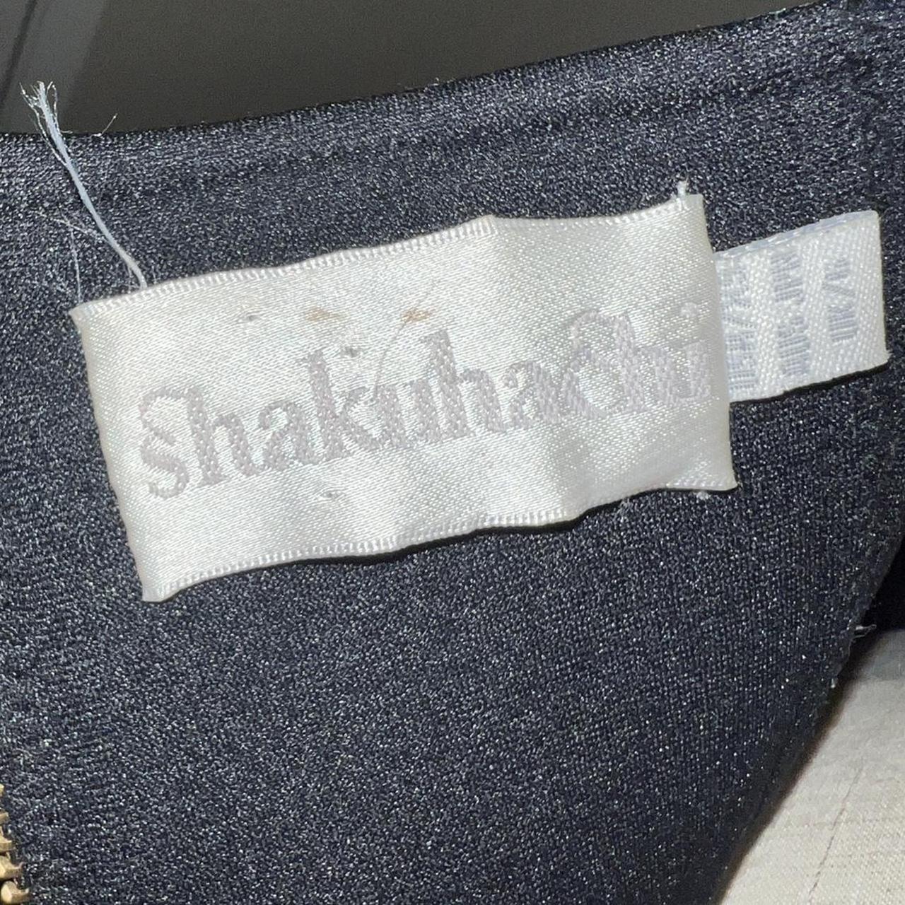 Shakuhachi black rose tulip neoprene bustier strap... Depop