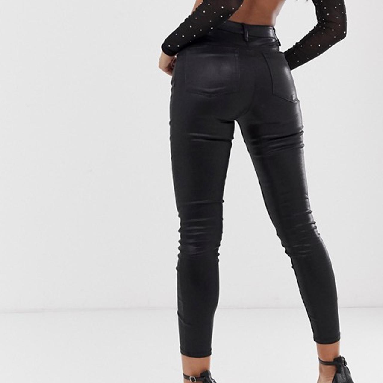 ASOS Ridley coated wax jeans Waist 26 length 32... Depop