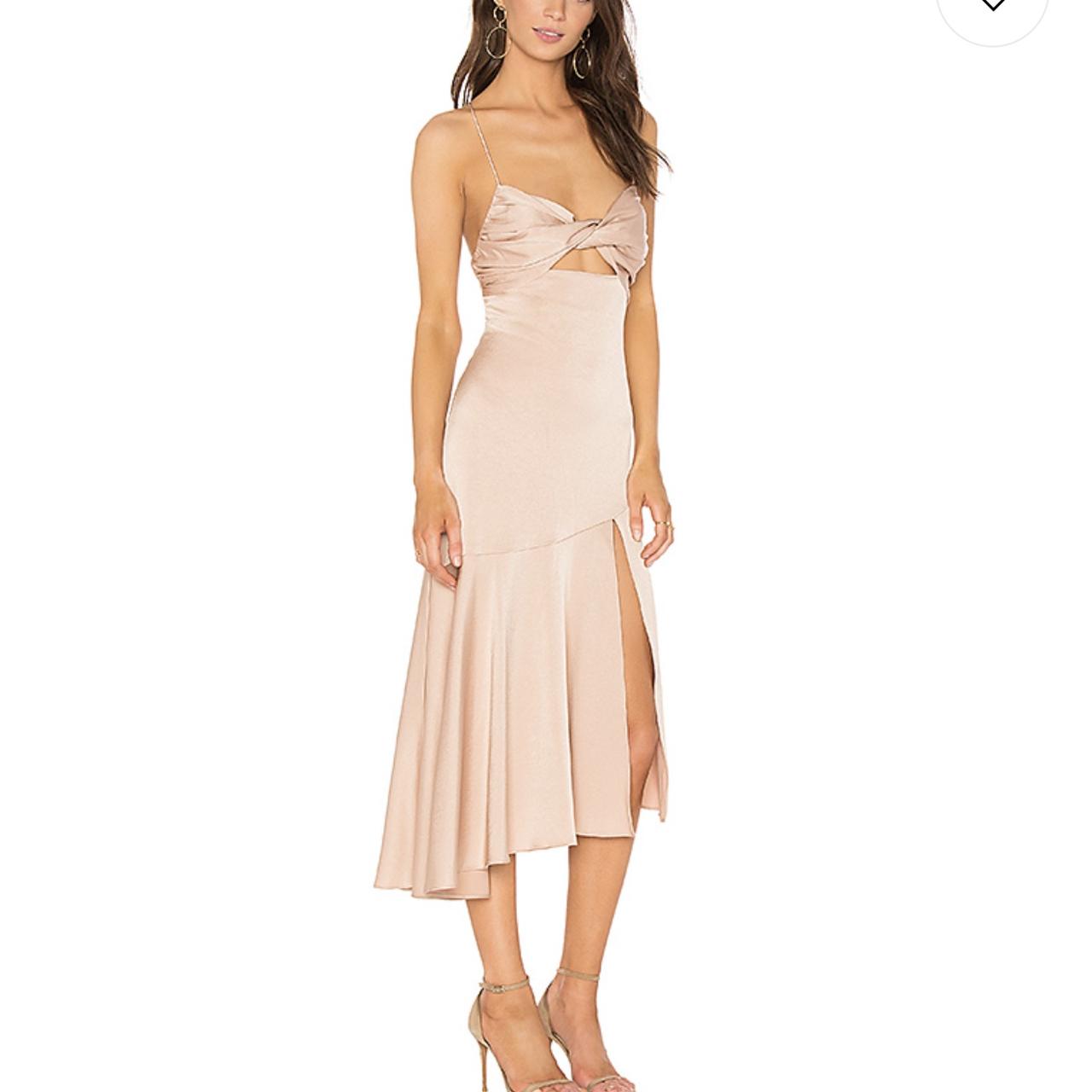 Blush pink dress from Revolve! Super cute, satin... Depop