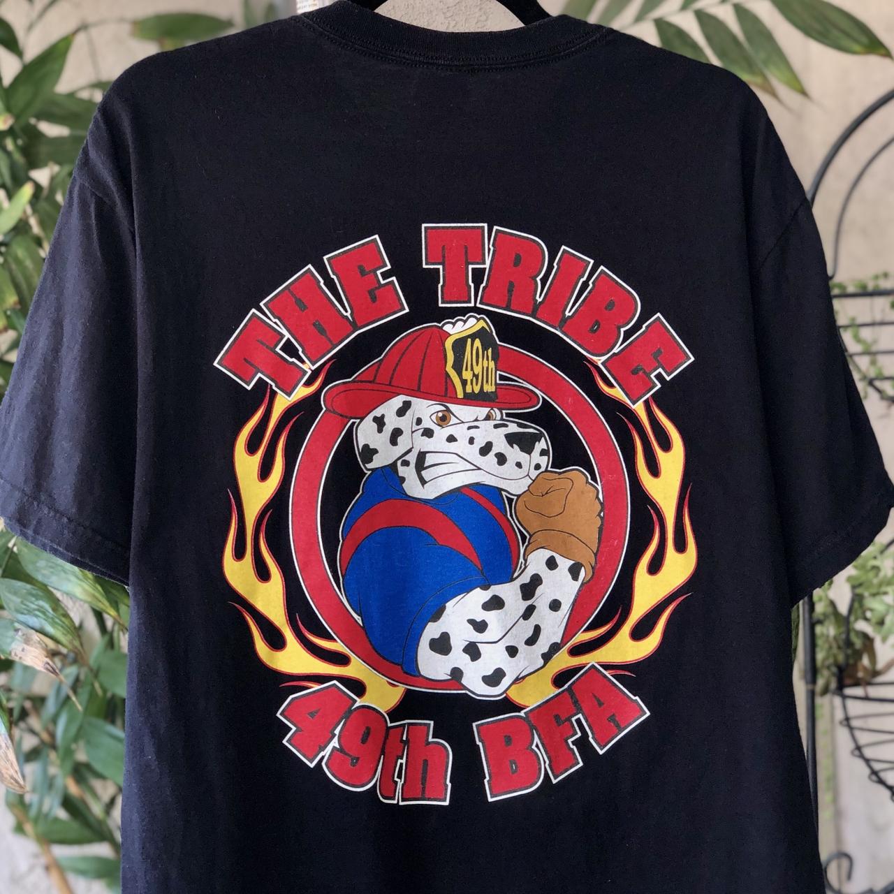 Vintage Anvil The Tribe 49th BFA Fire Dog Tee... Depop