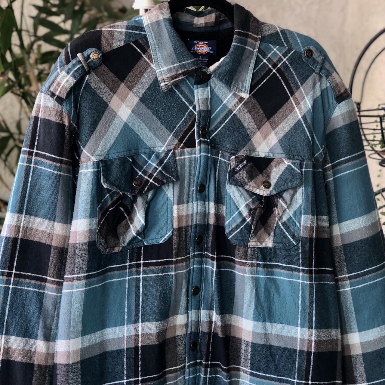 dickies sherpa lined flannel jacket