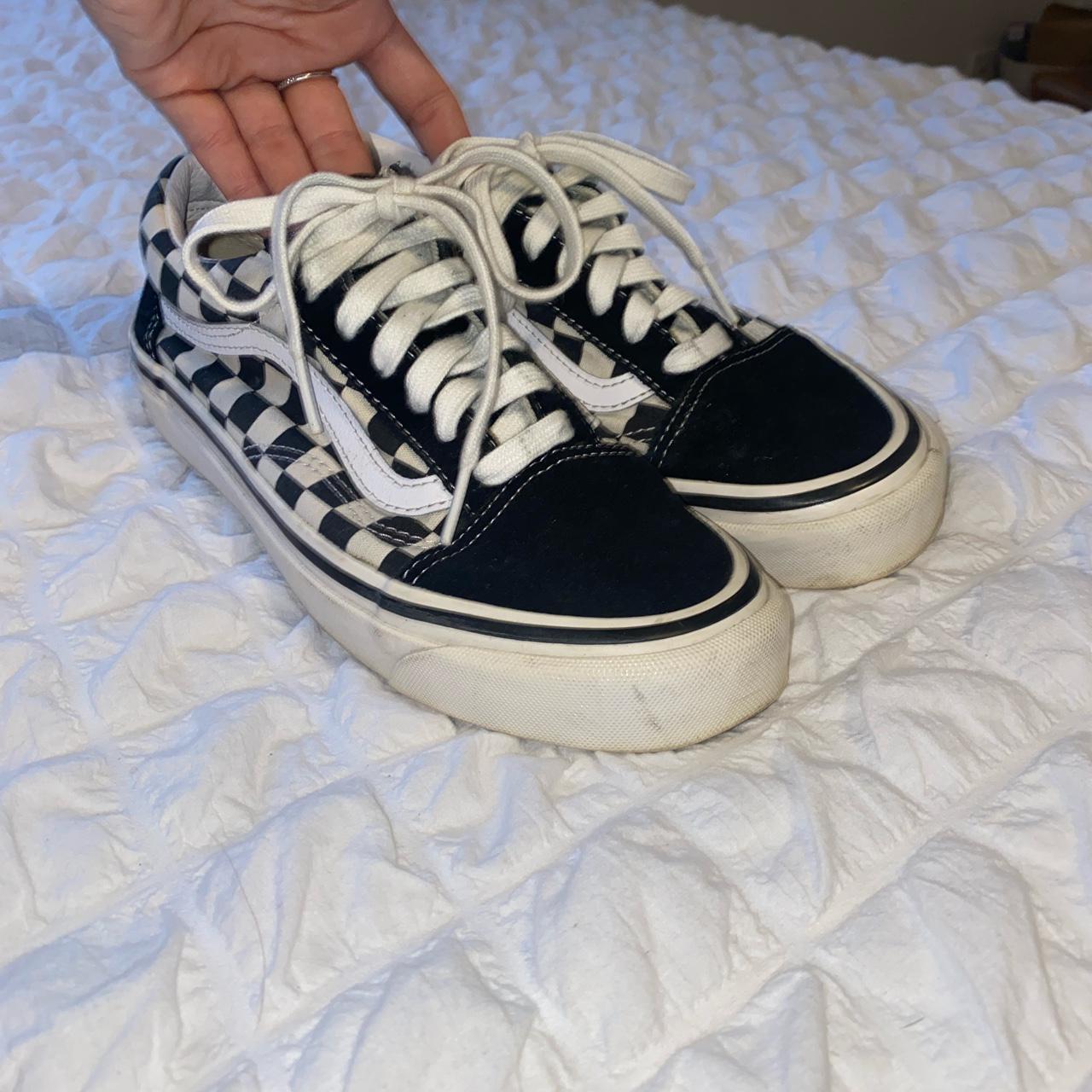 Product Image 1 - black and white checkered Vans