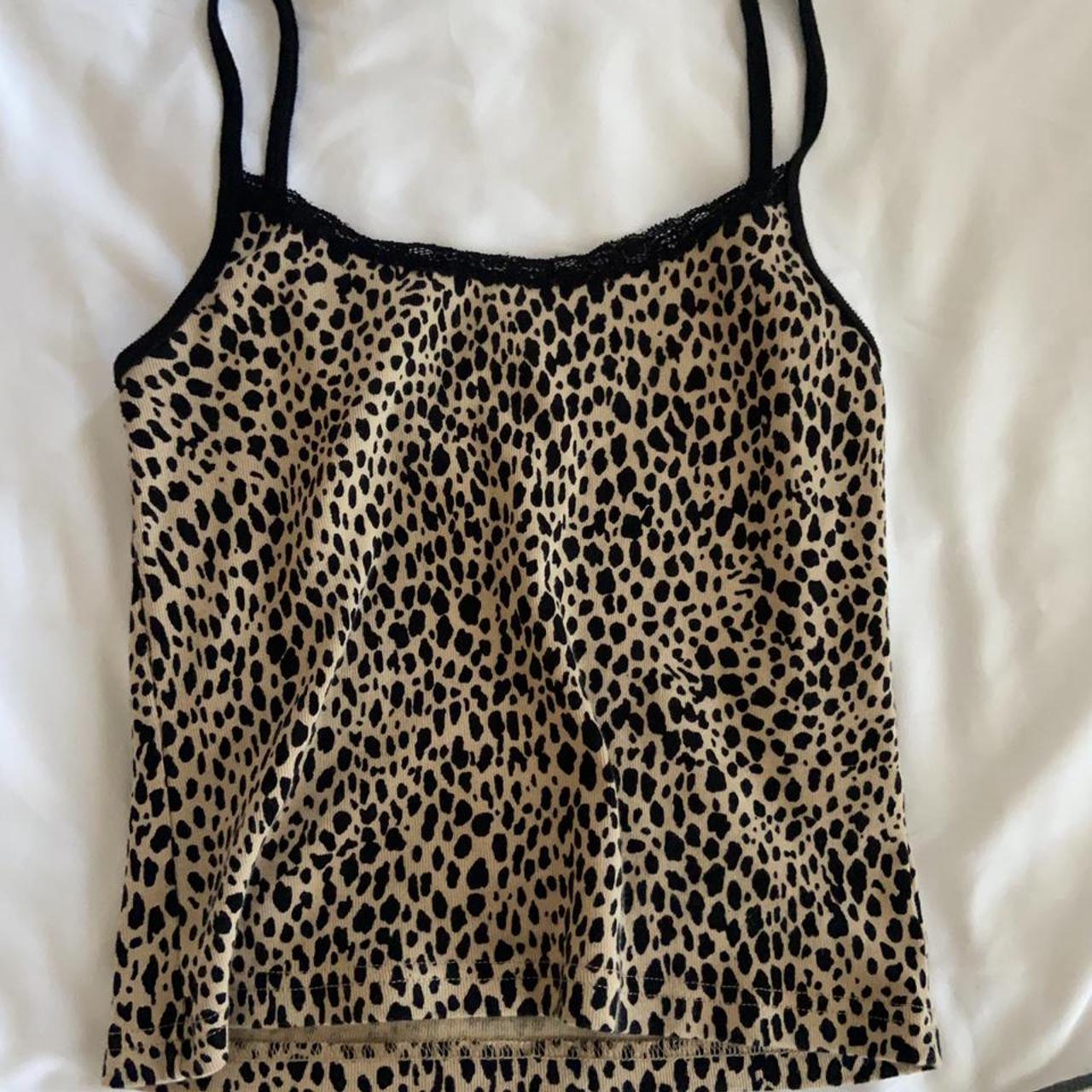 Brandy Melville leopard lace tank Black Size XS - $20 - From Kimberly
