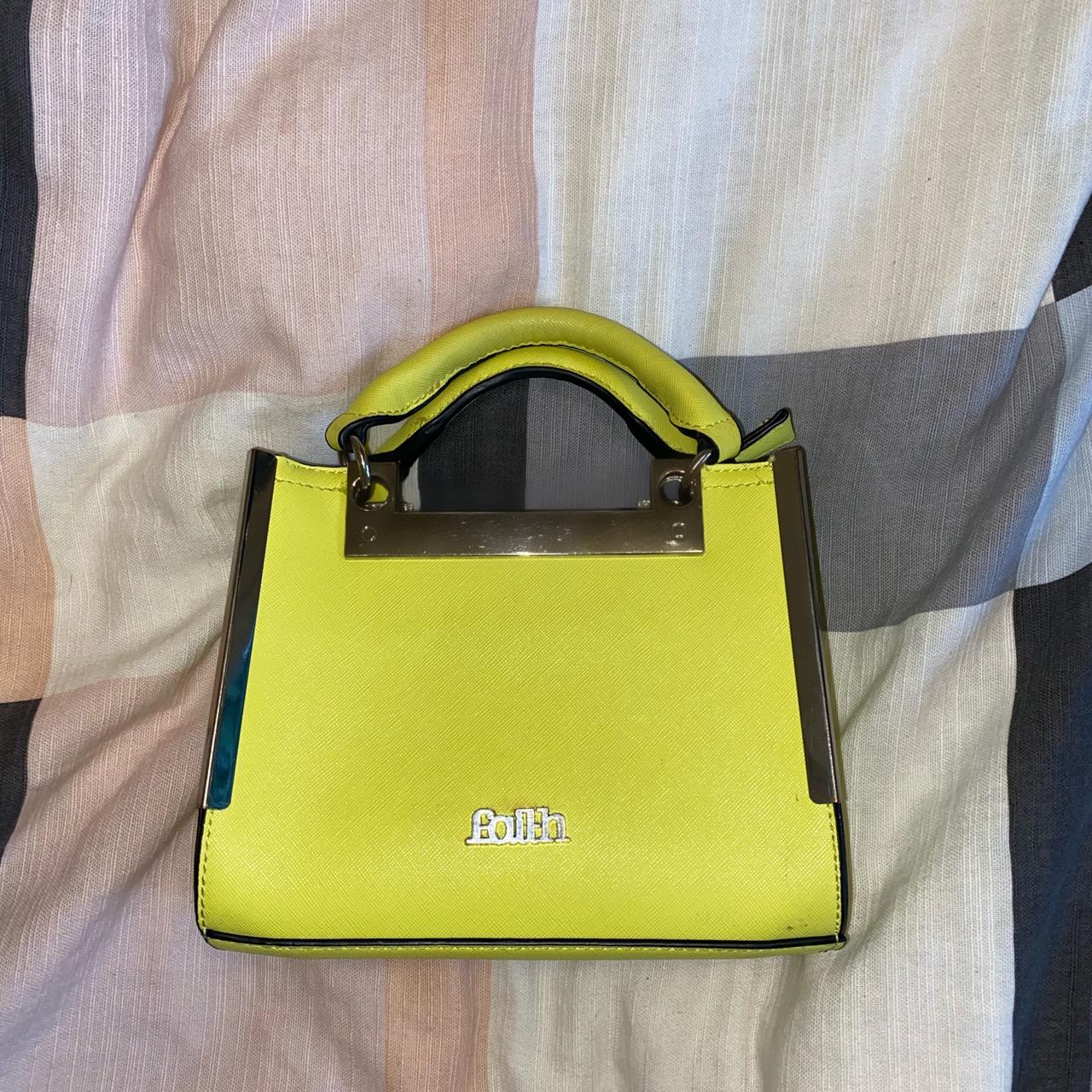 Hot Neon Yellow Purse - Structured Handbag - Color Block Purse - $41.00 -  Lulus