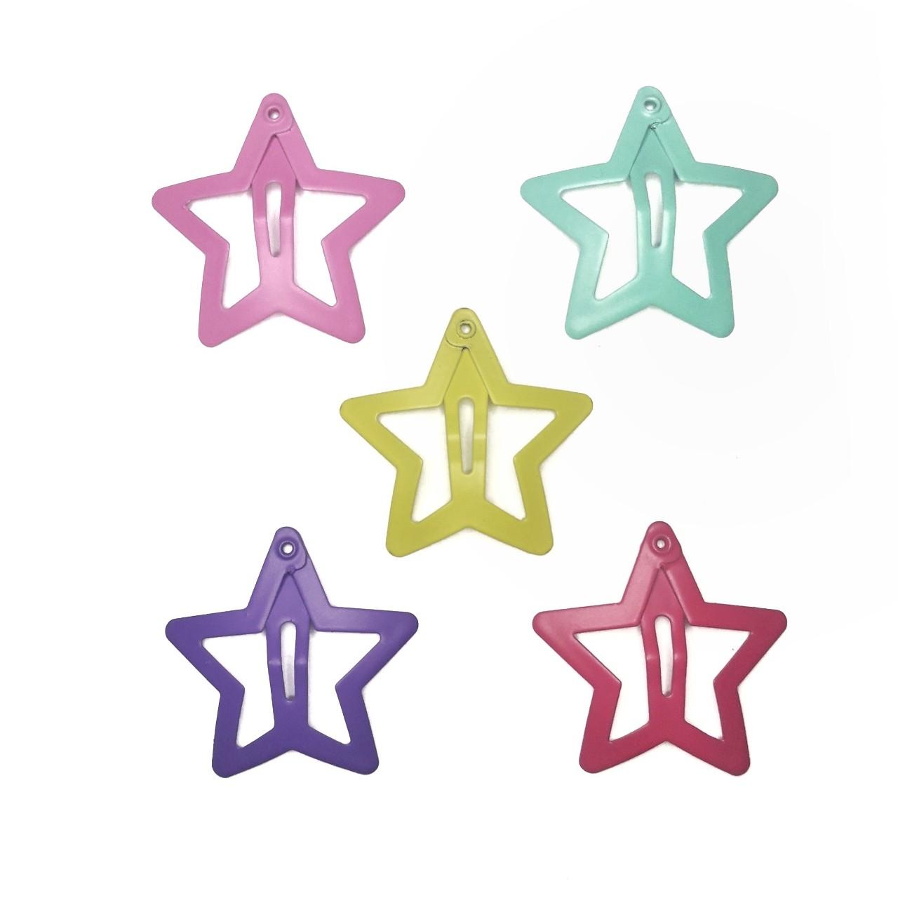 Set of 5 star clips 💫 🌟 The cutest matte pastel... Depop