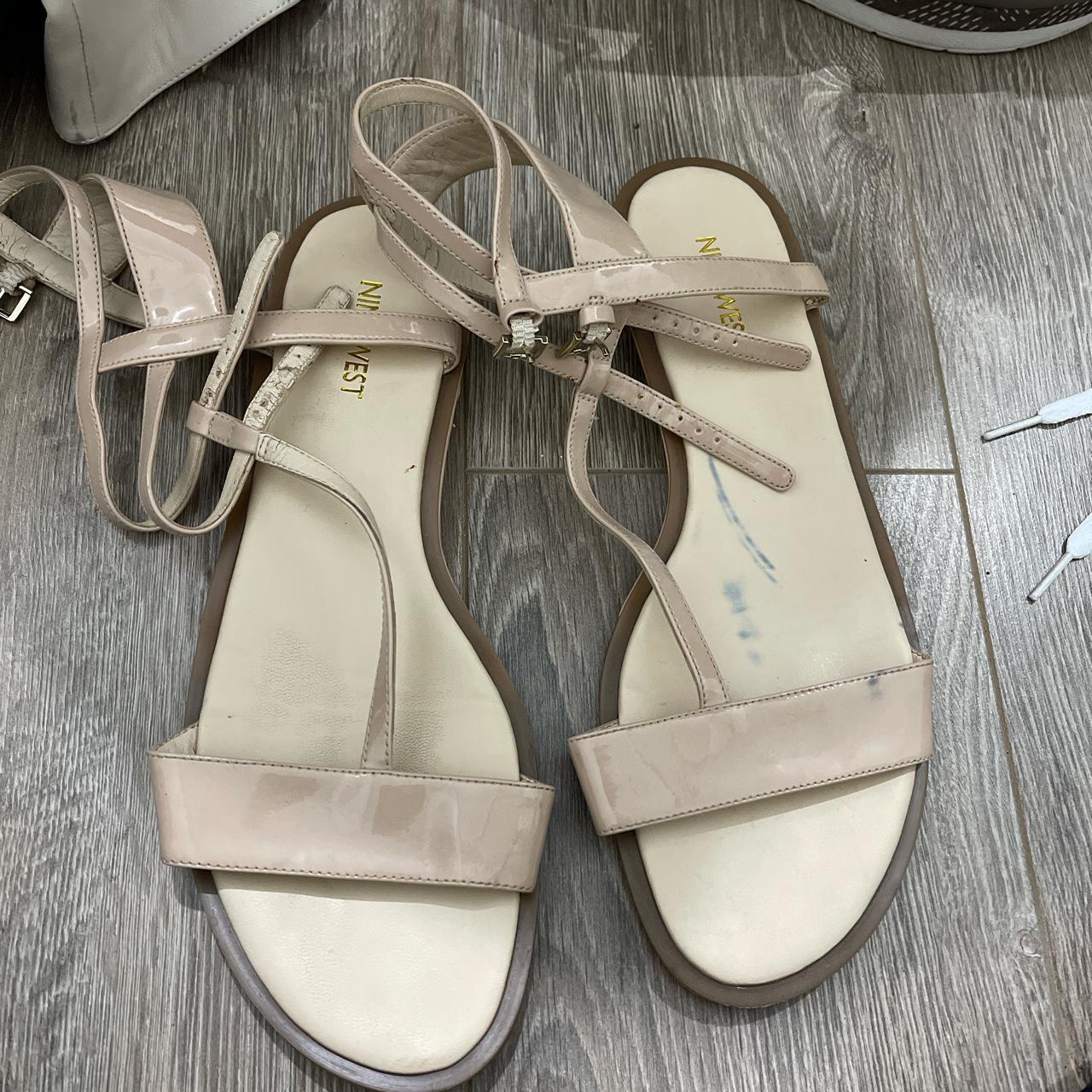 Nine West sandals Ink stain on them - Depop