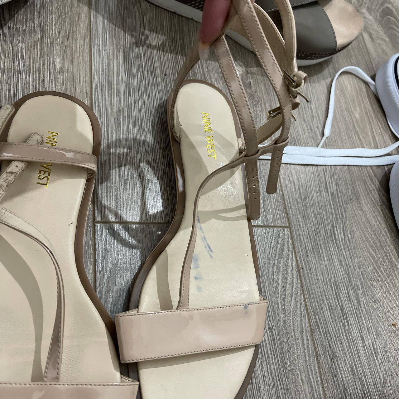 Nine West sandals Ink stain on them - Depop