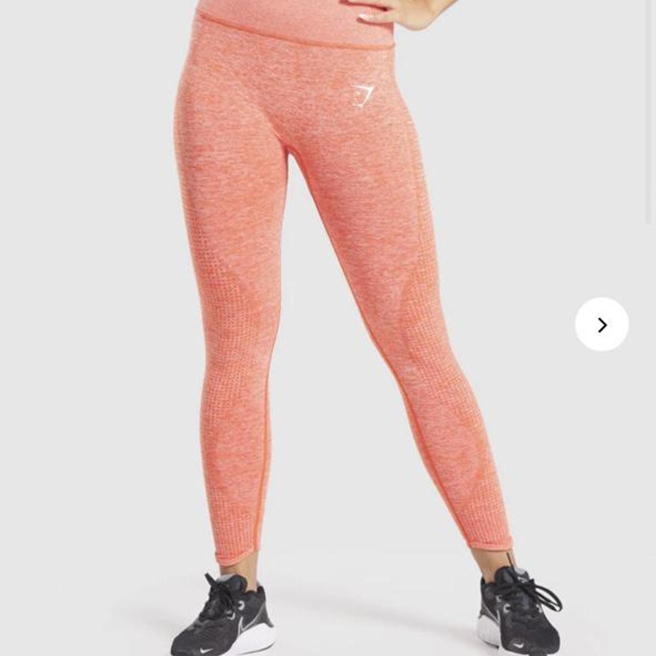 Gymshark vital seamless pink marl leggings Lovely - Depop