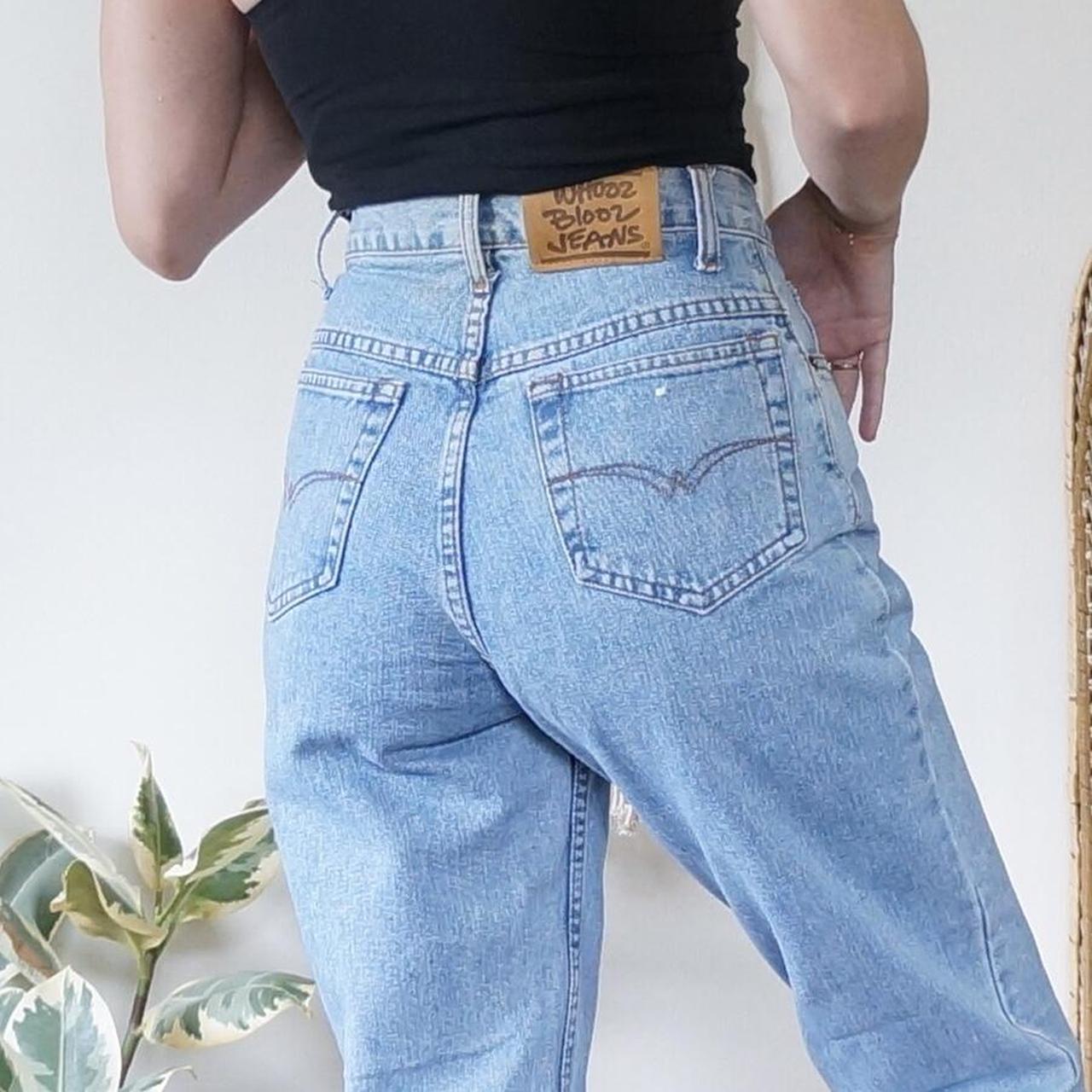 Gorgeous Vintage Light Wash Mom Jeans by Whooz Blooz... - Depop