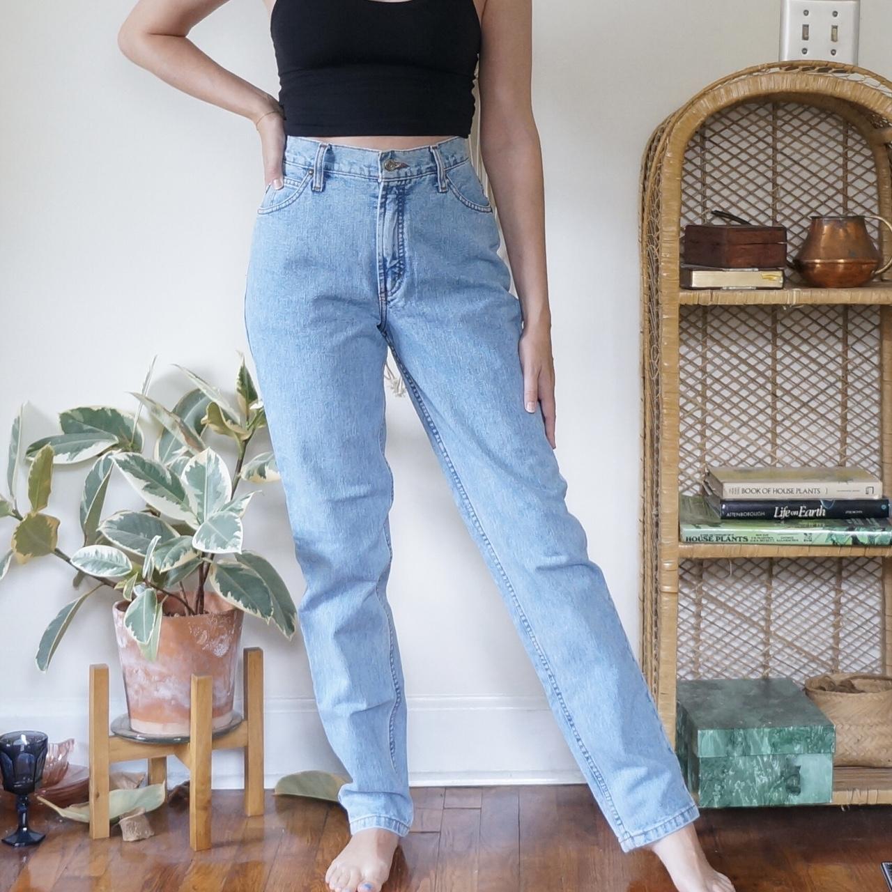 Gorgeous Vintage Light Wash Mom Jeans by Whooz Blooz... - Depop