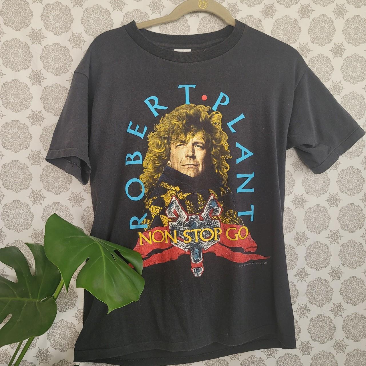 ROBERT PLANT TOUR T SHRIT ~1988 Non Stop Go world | Depop
