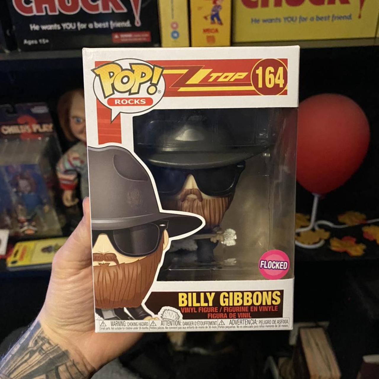 Funko Pop - Billy Gibbons Flocked #164 Brand... - Depop