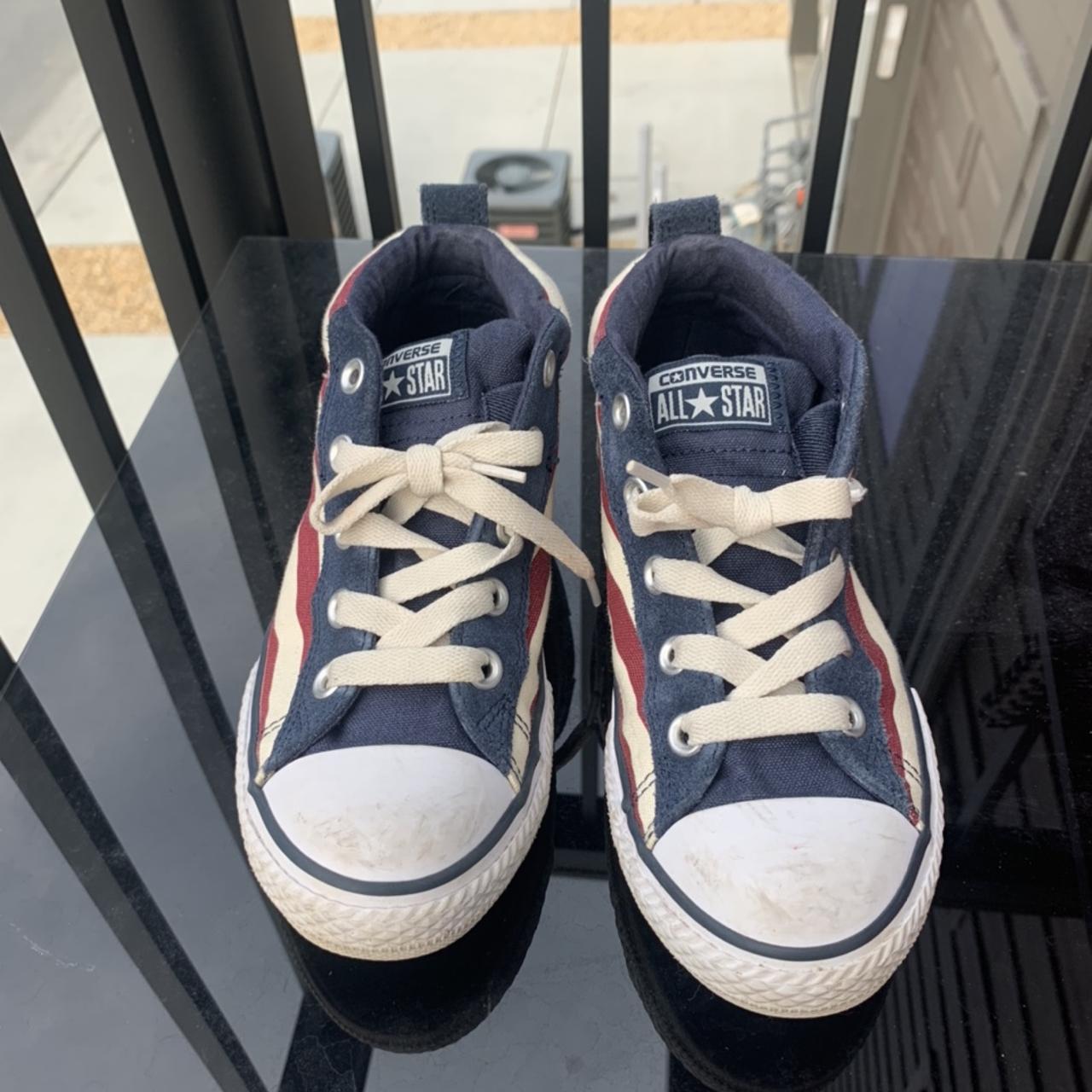 Size 3 kids Converse. Fits as a women s 5 Depop