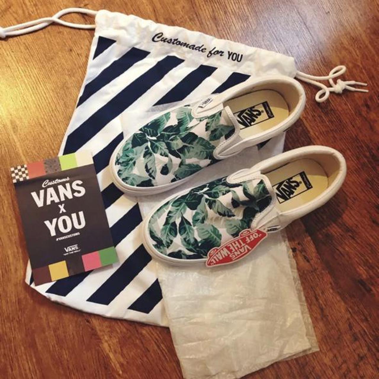 Vans customs deals slip ons