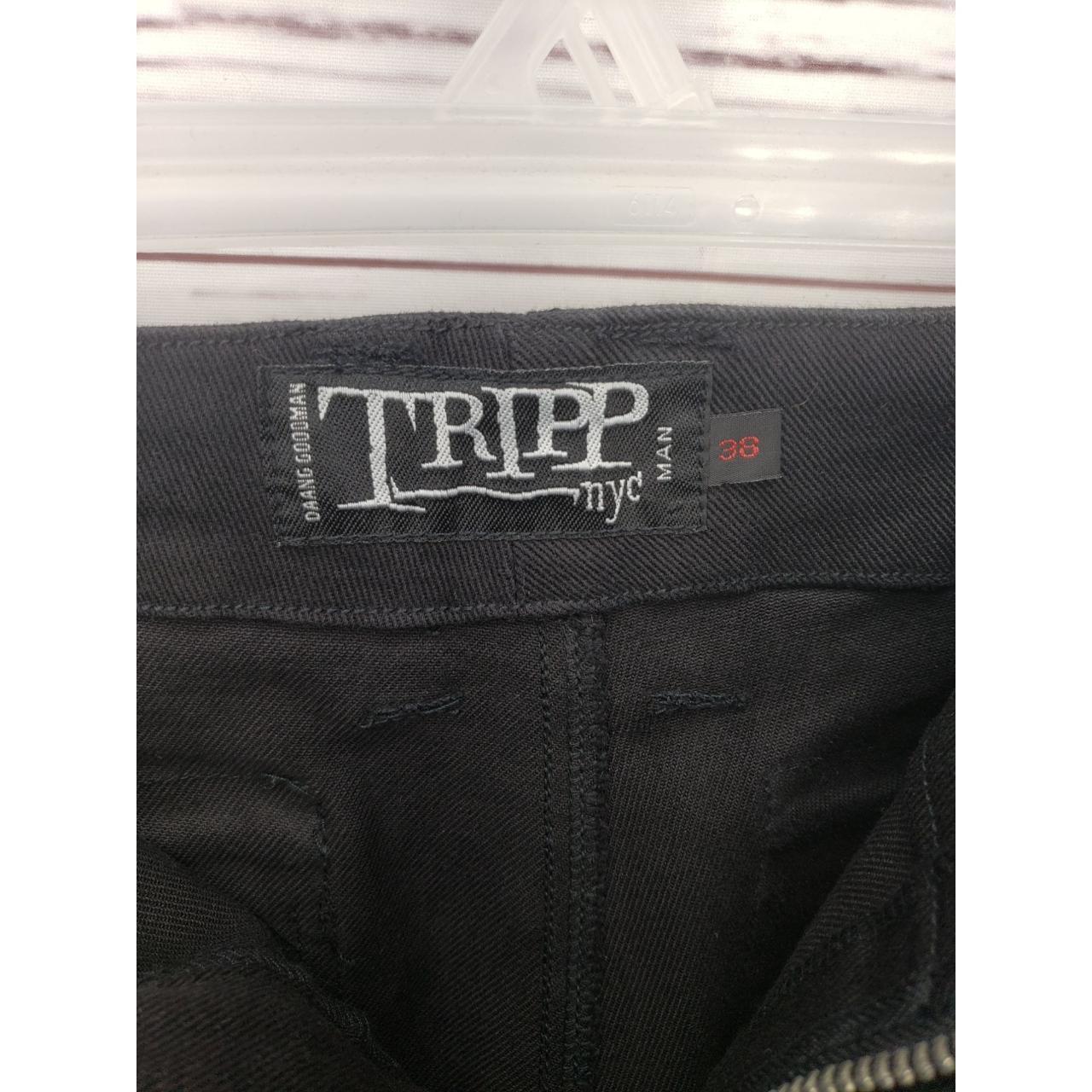 Tripp NYC Black Punk Gothic Bumflap Pants Men's Size... - Depop