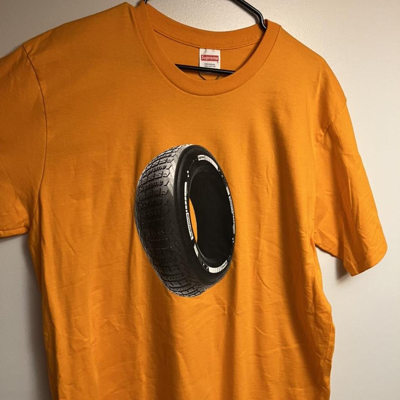 Supreme store tire tee