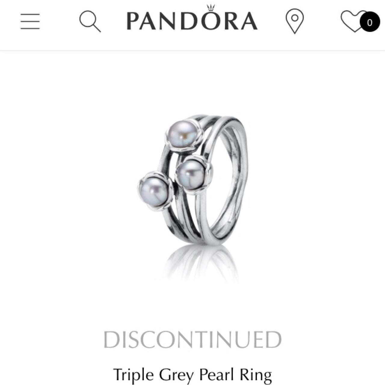 Pandora pearl online ring discontinued