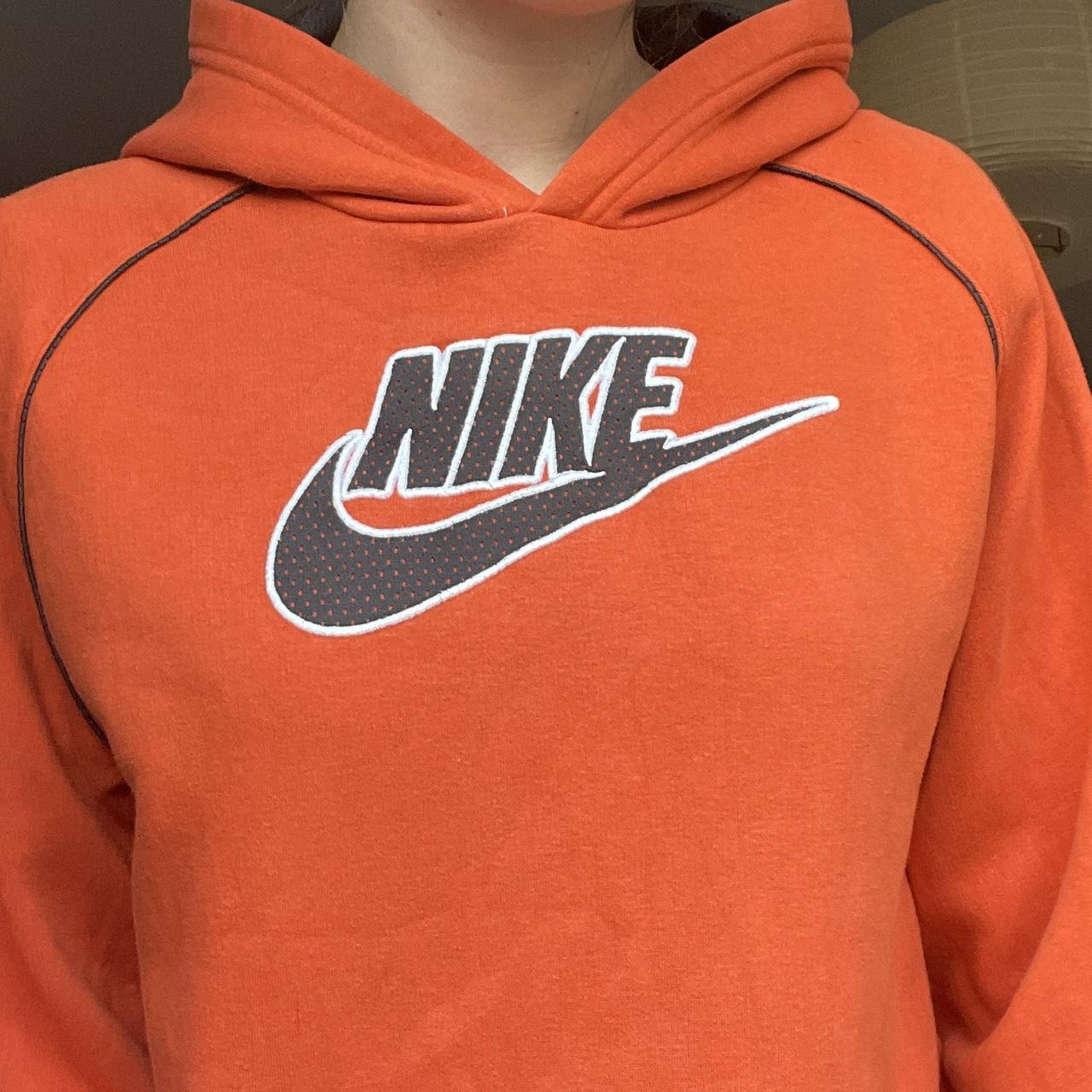 orange nike hoodie