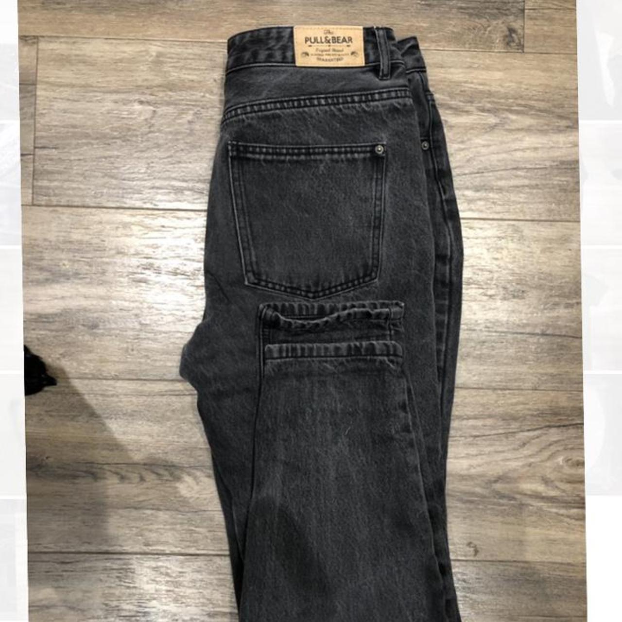 Black boyfriend jeans, pull and bear, size M, 38.... Depop