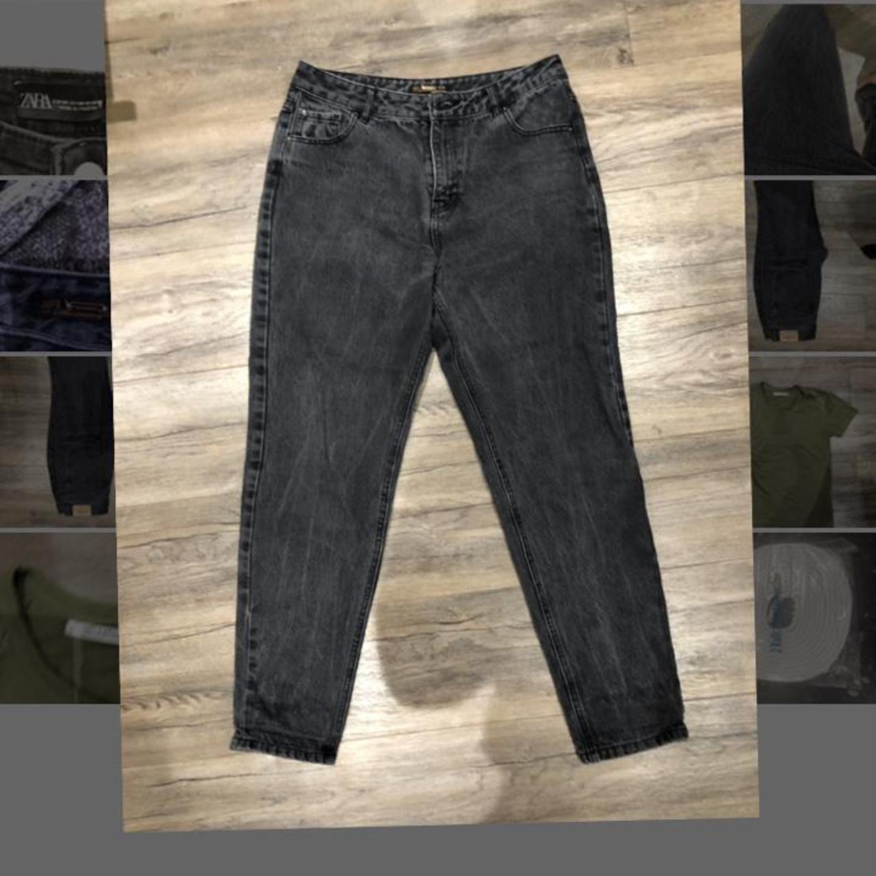 Black boyfriend jeans, pull and bear, size M, 38.... Depop