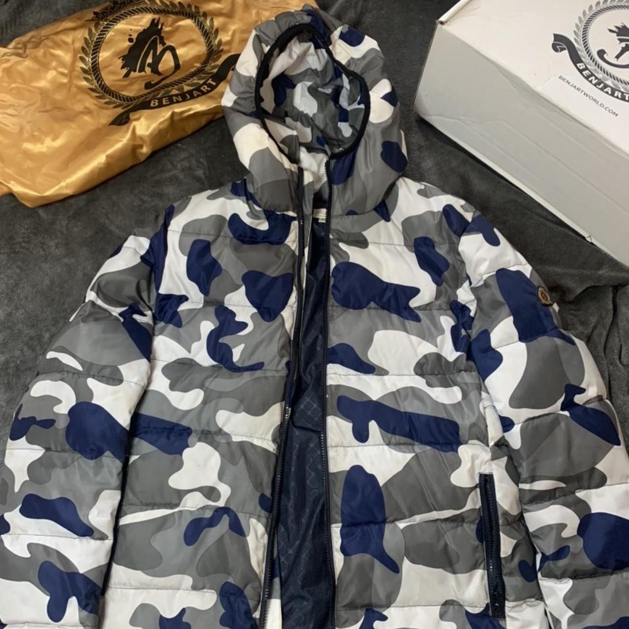 Dead stock Benjart camo coat comes with box and. Depop