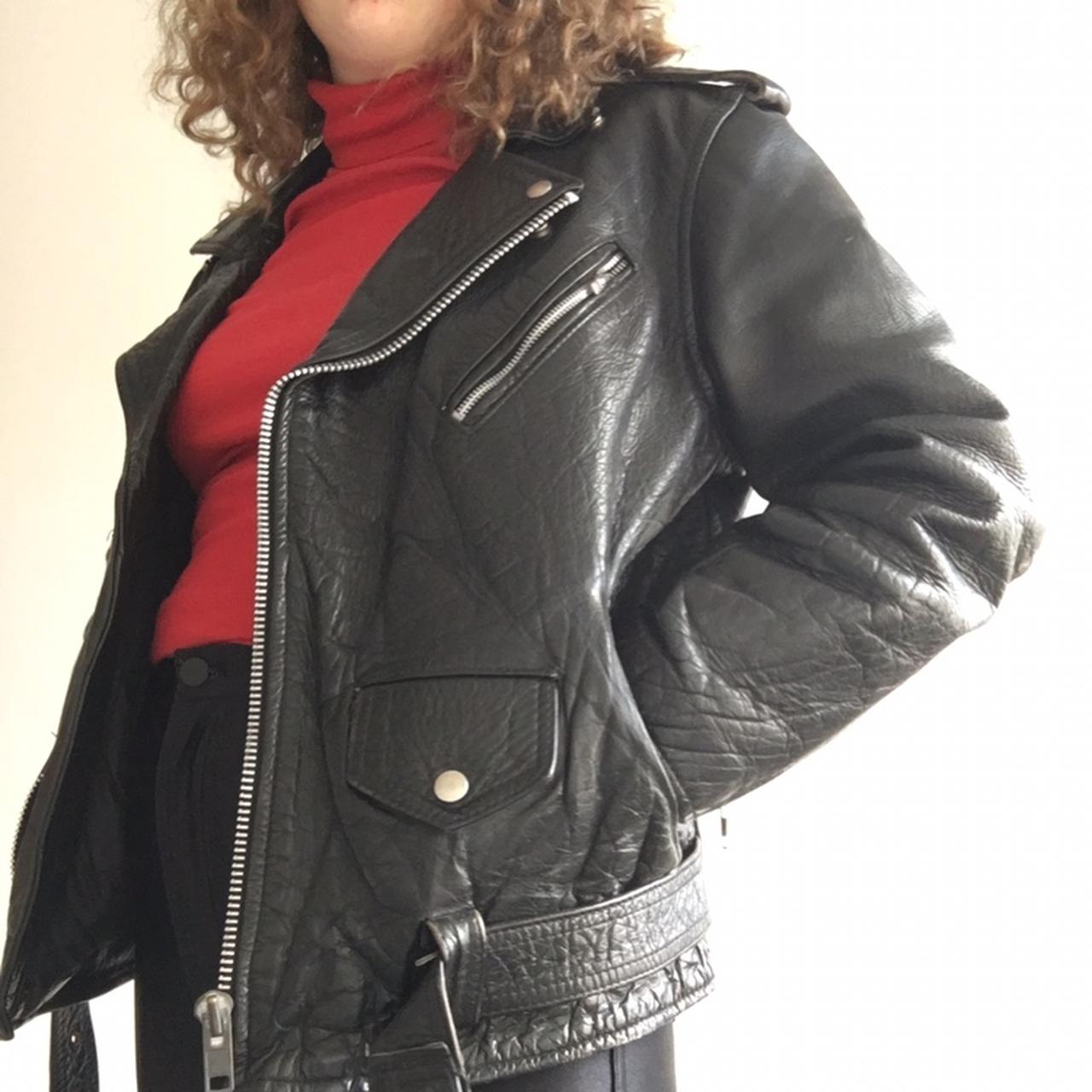 The 1975 leather jacket from their pop-up shop in... - Depop