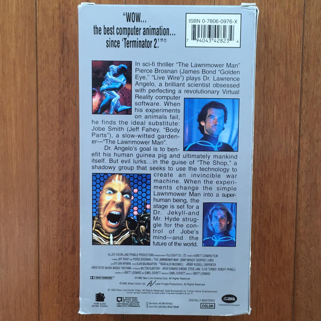 The Lawnmower Man 1992 VHS Sci-fi action-horror film... - Depop