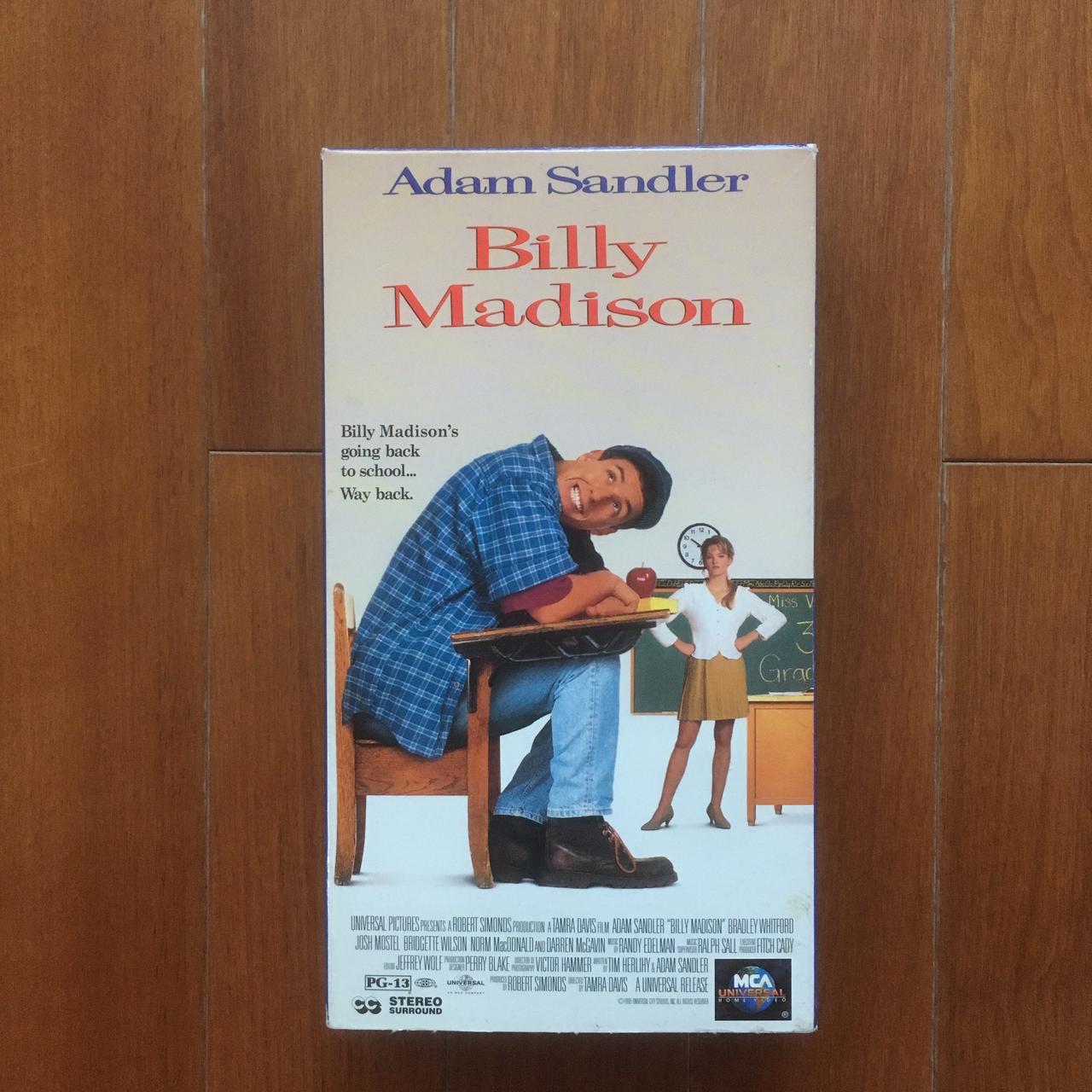 Billy madison 1995 vhs starring adam sandler depop