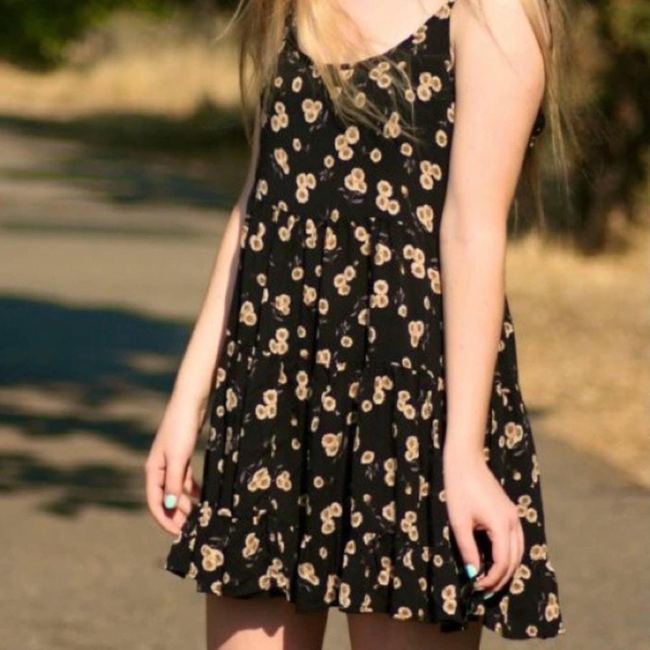 brandy melville black jada dress