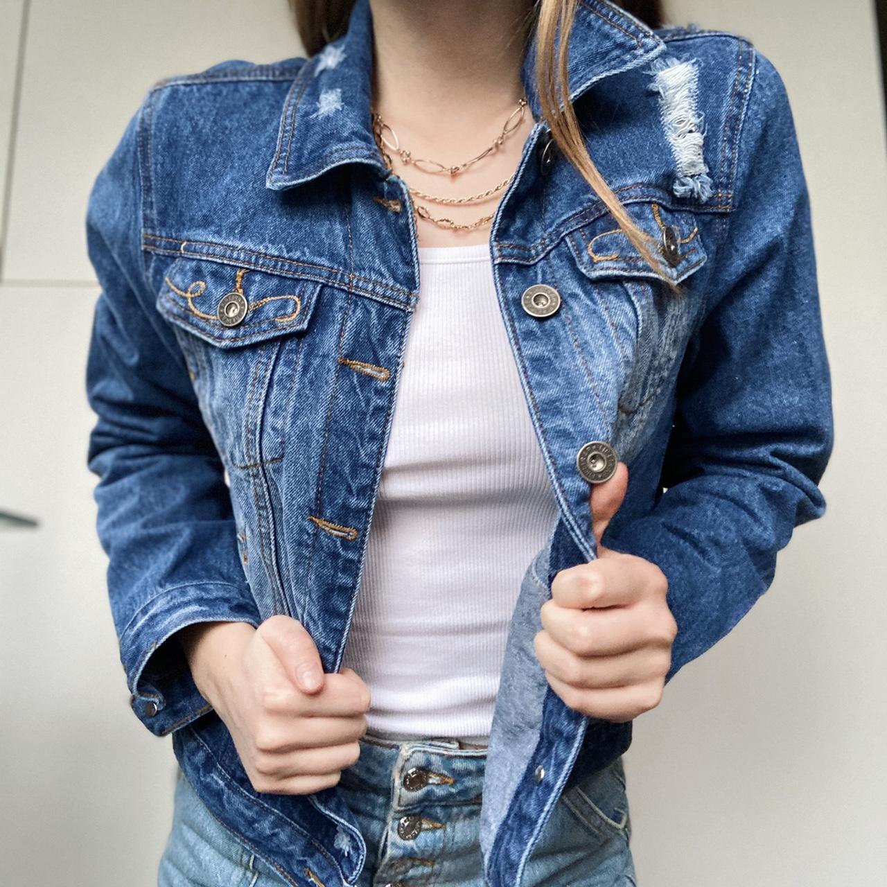 VINTAGE DISTRESSED FIRETRAP DENIM JACKET SOPHIA