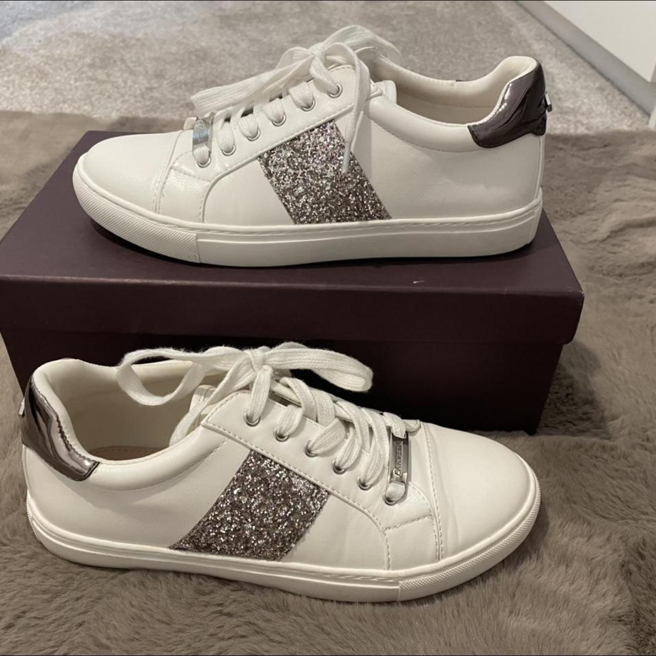 carvela trainers glitter