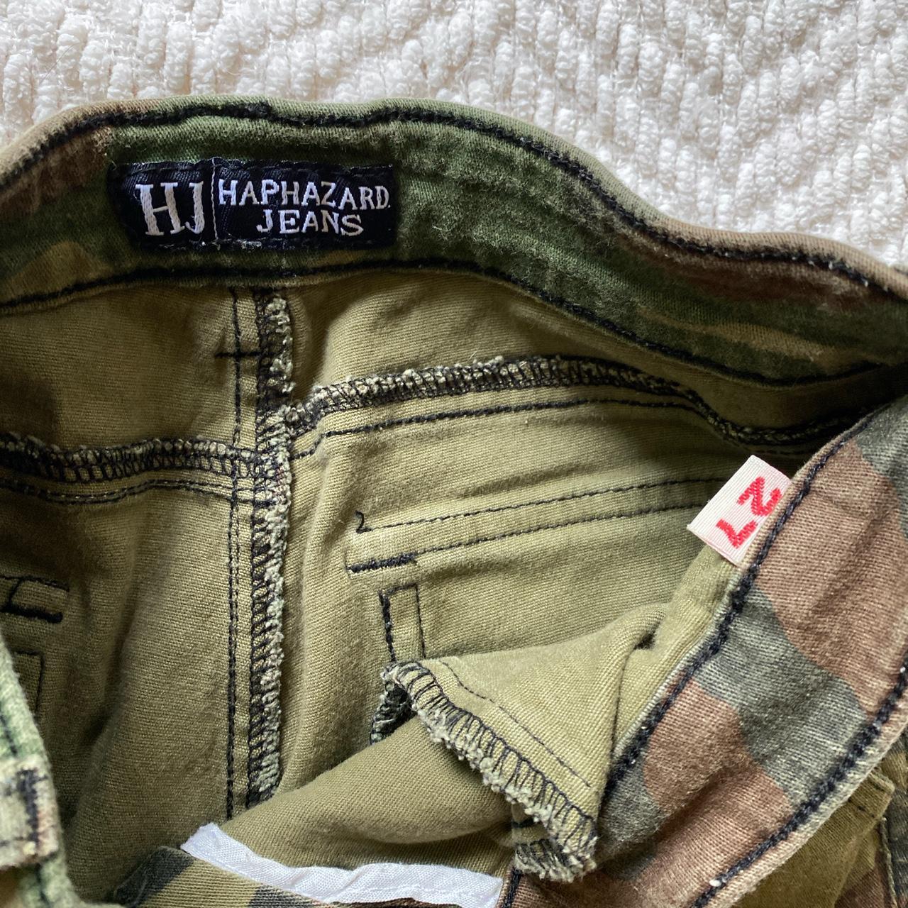 Y2K 'HJ Haphazard Jeans' cargo capri pants, Made in... - Depop