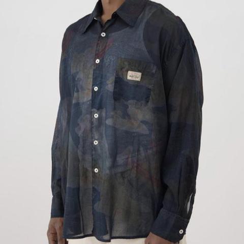 STUSSY X OUR LEGACY BORROWED SHIRT, Seven sea print