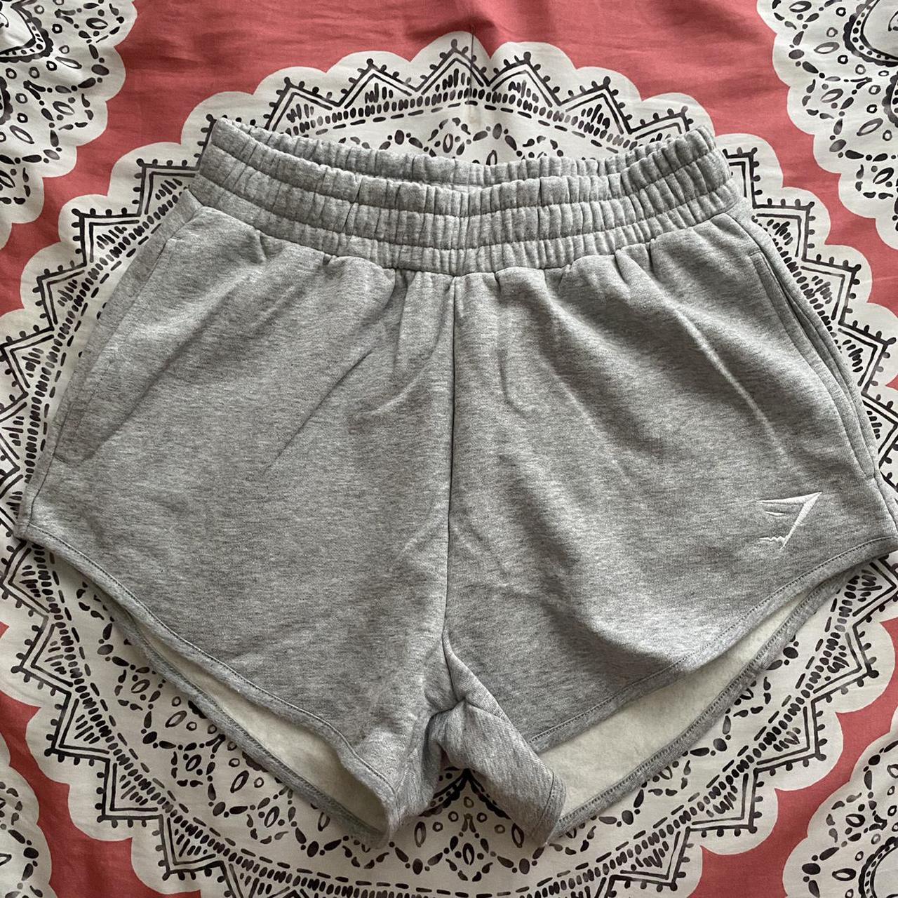 Gymshark Training Sweat Shorts Grey Marl. Boxy fit. - Depop