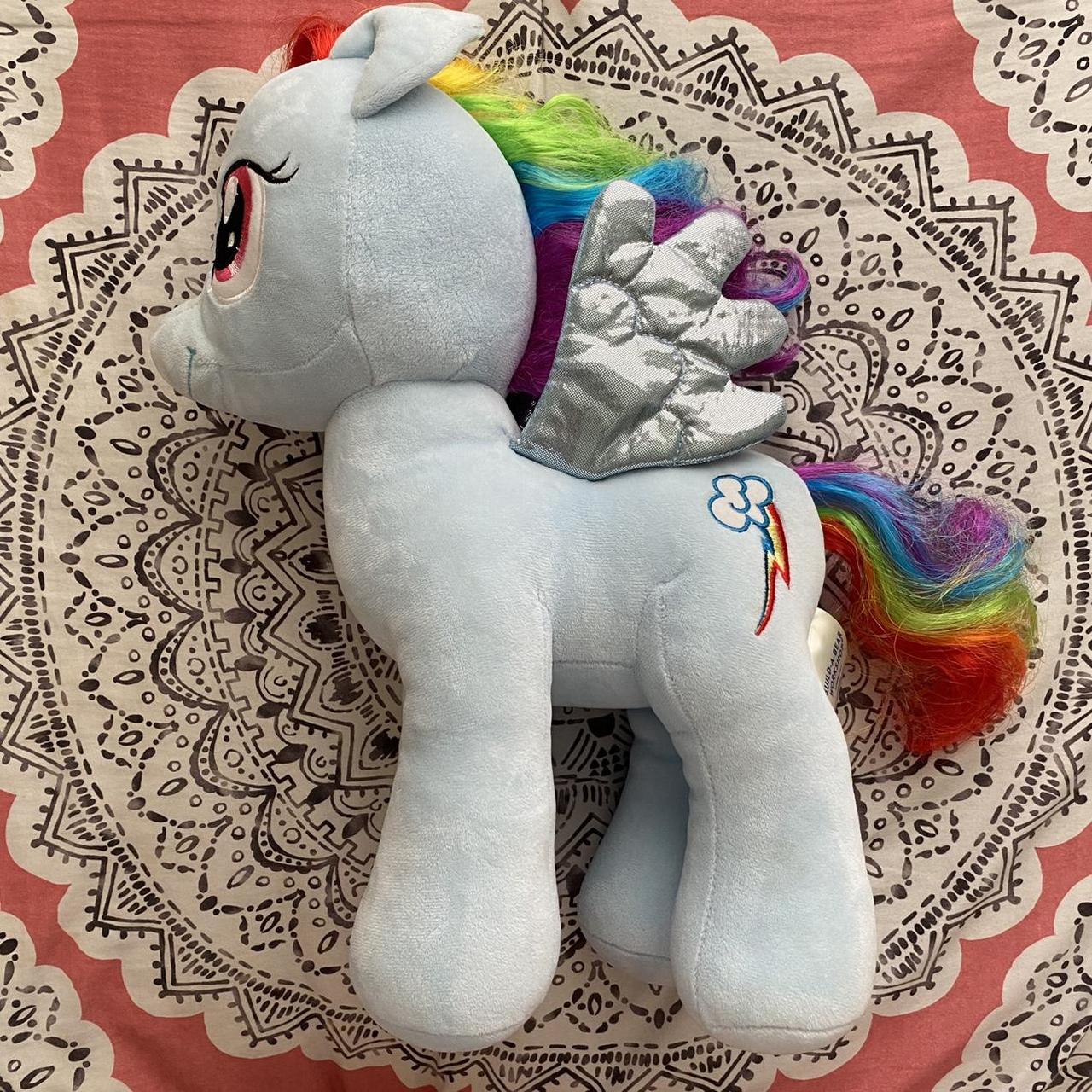 My Little Pony Rainbow Dash Build a Bear. EUC. Messy... - Depop