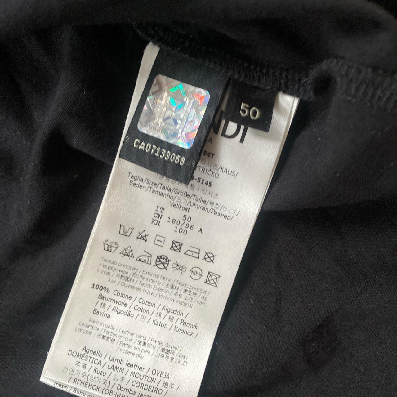 Fendi shop shirt tag