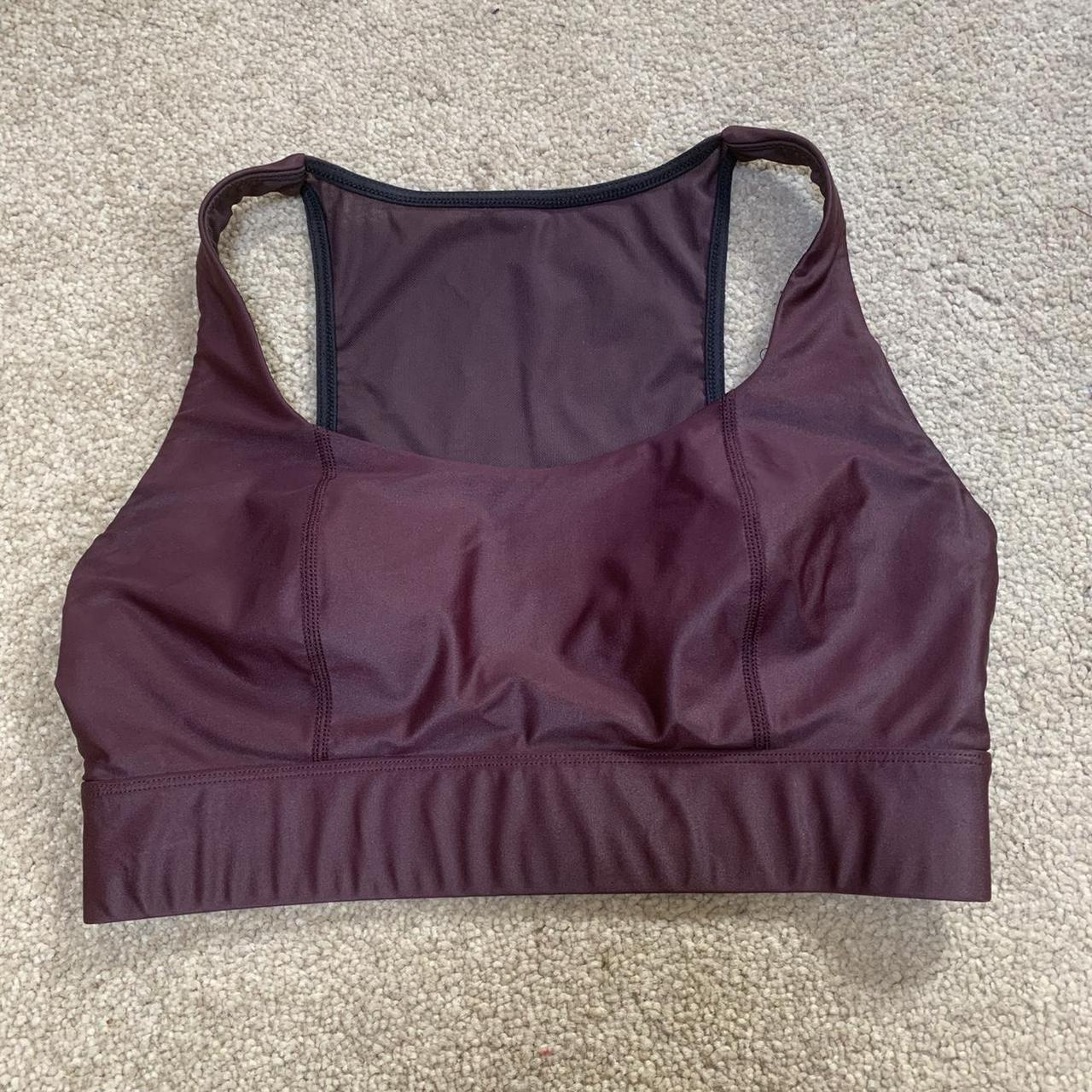 Supportive Sweaty Betty sports bra in lovely dark... - Depop