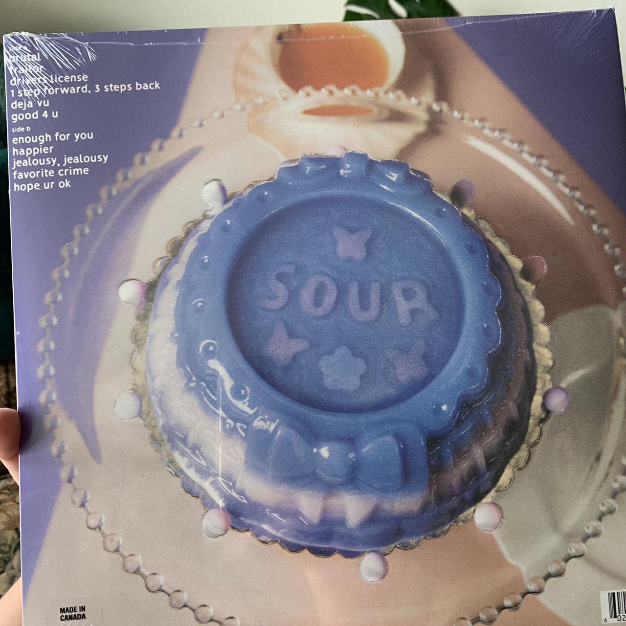 opened sour - olivia rodrigo vinyl (transparent blue - Depop