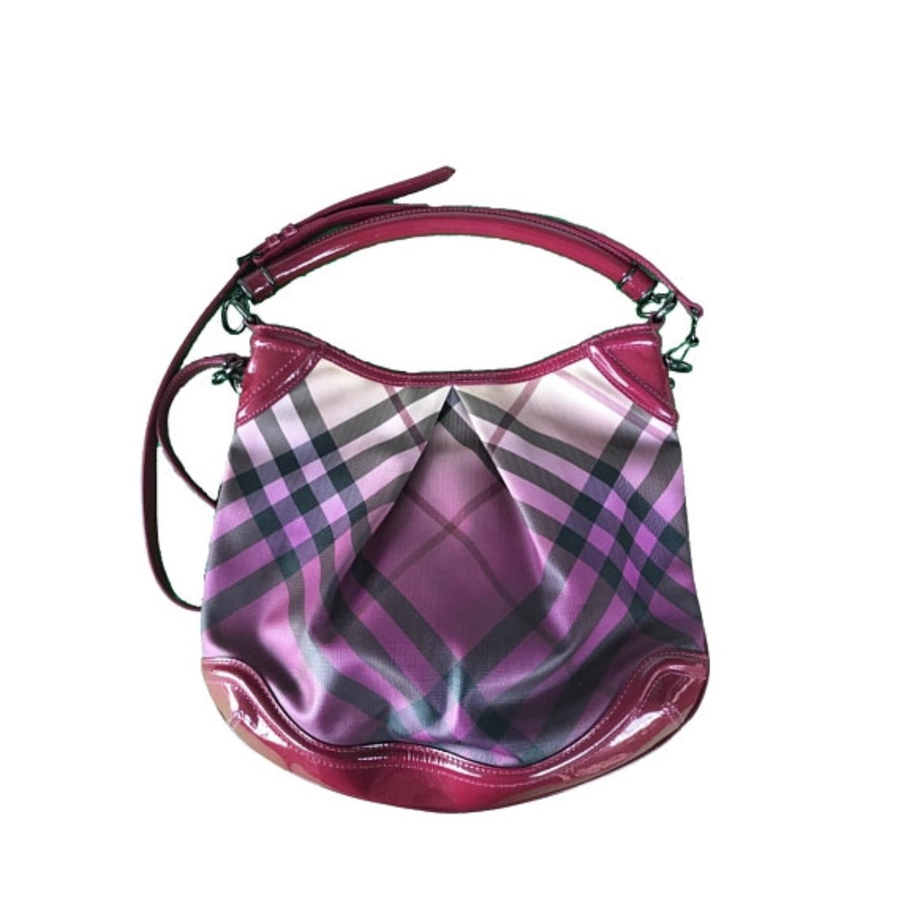 Burberry, Bags, Burberry Nova Check Pink Ombr Shoulder Bag
