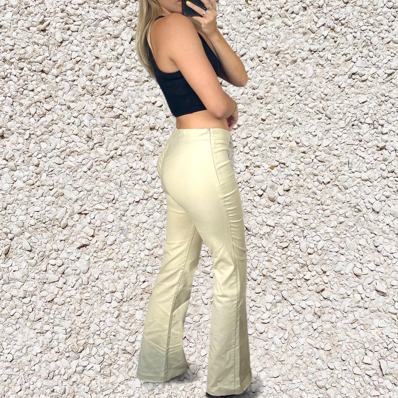 Women's Cream Trousers | Depop