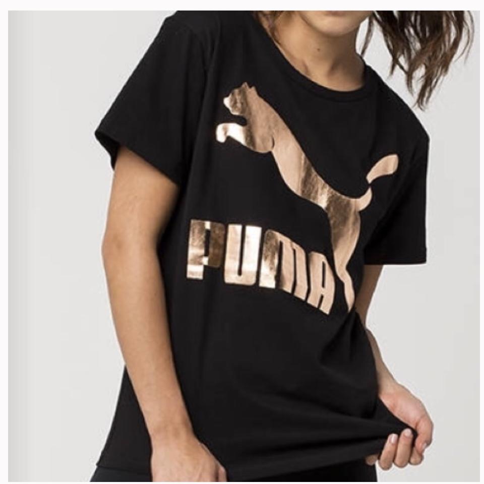 Black and rose store gold puma shirt