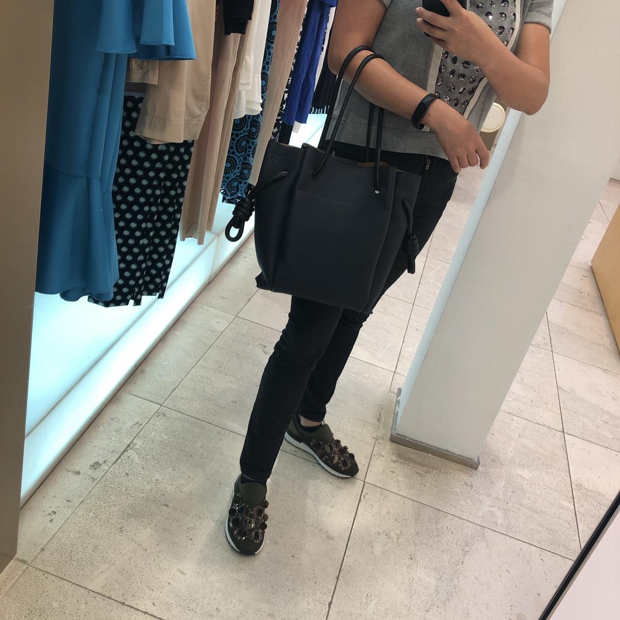 Loewe Flamenco Knot tote. Blue and black. All | Depop