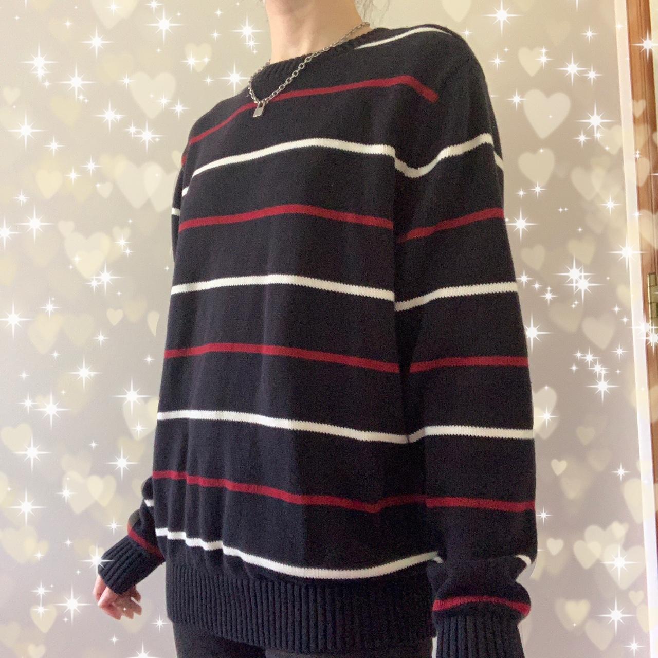 grunge striped sweater