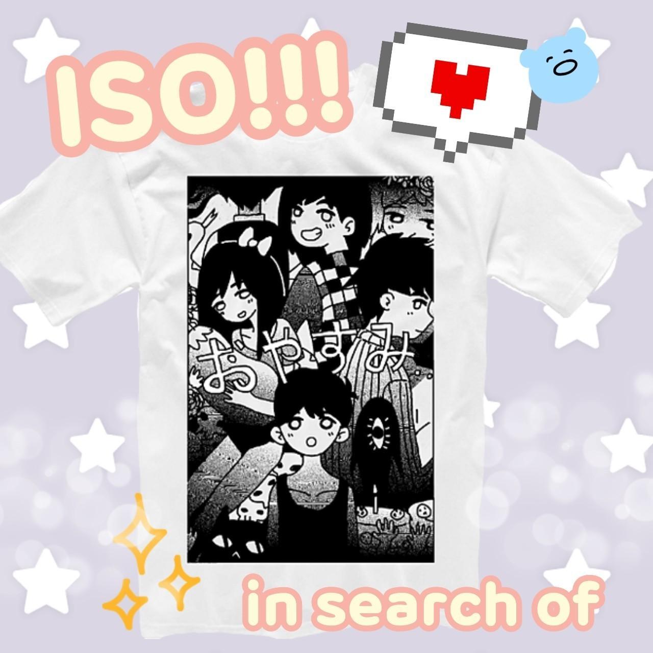 🌸 ISO omori kickstarter graphic tee!! 🌸 In search... Depop