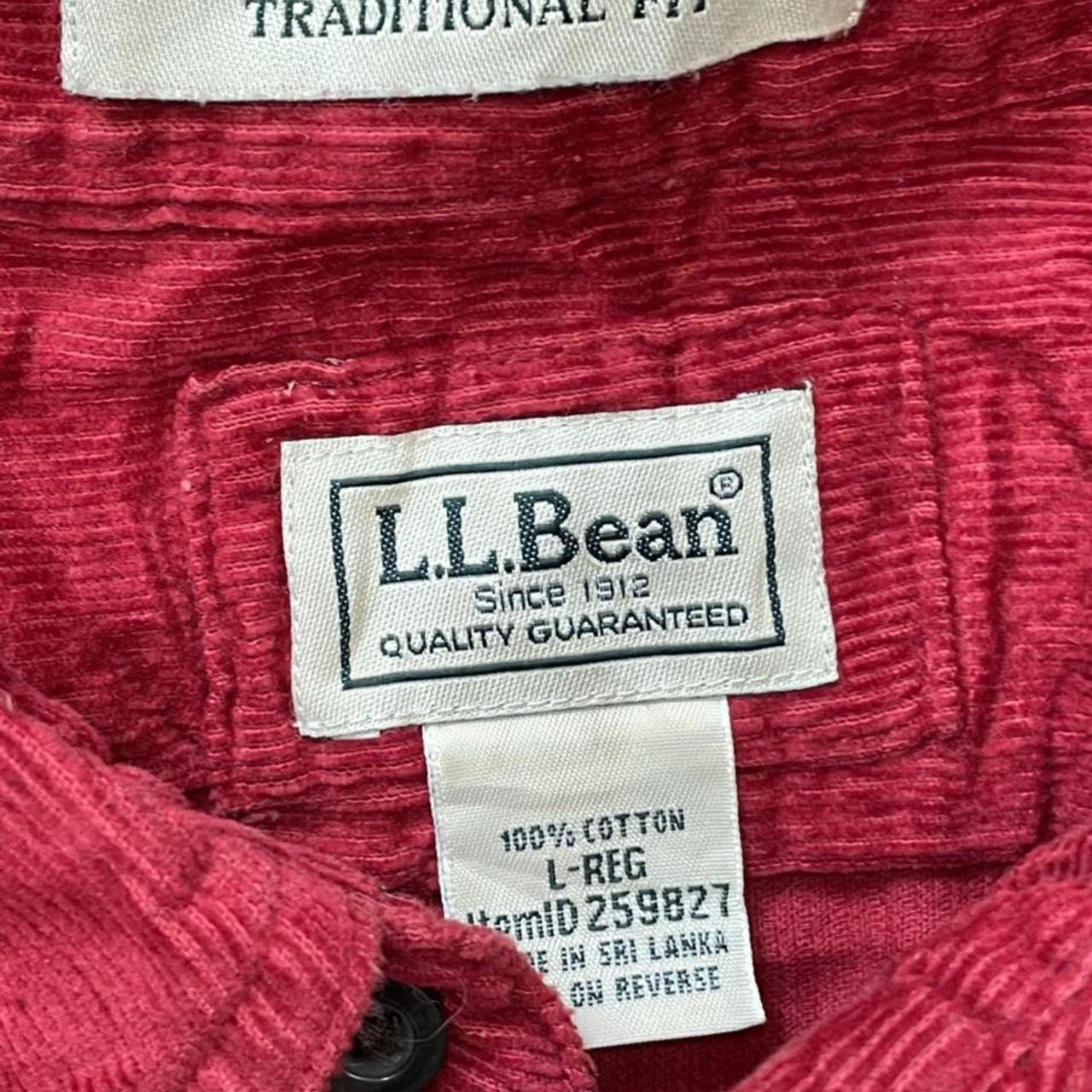 L.L.Bean Men's Red Shirt | Depop