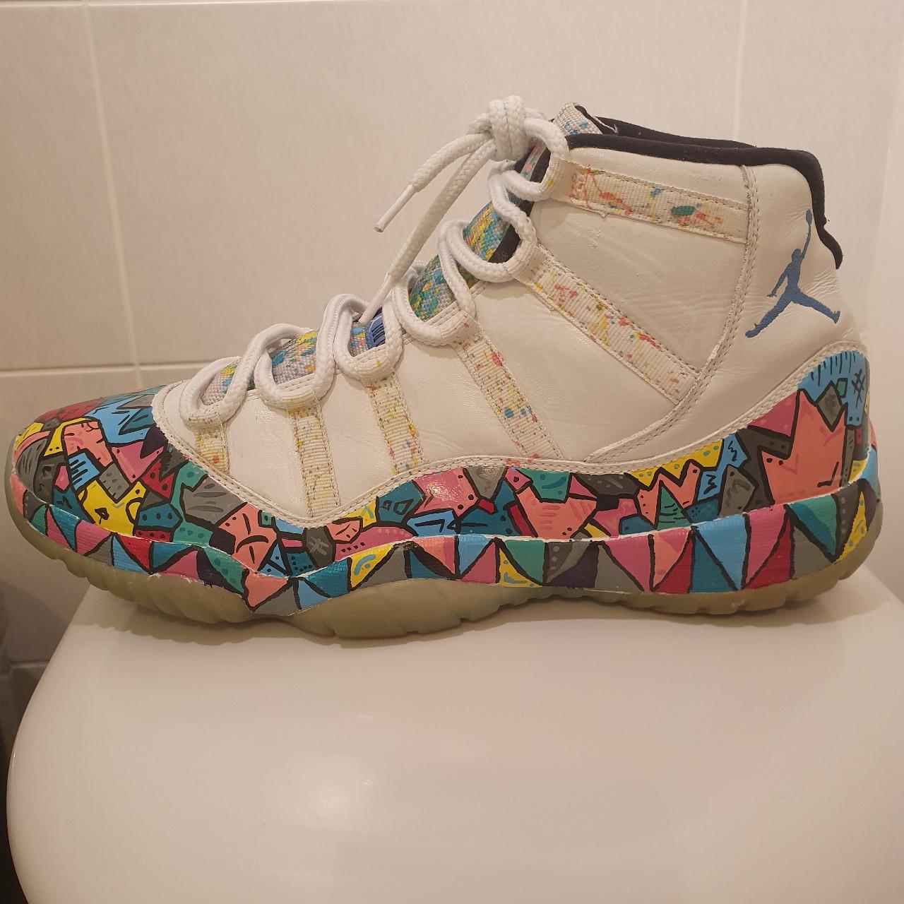 Custom hand painted Air Jordan 11 Do not buy Depop