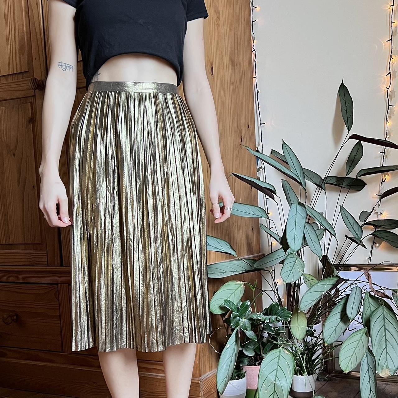 depop midi skirt