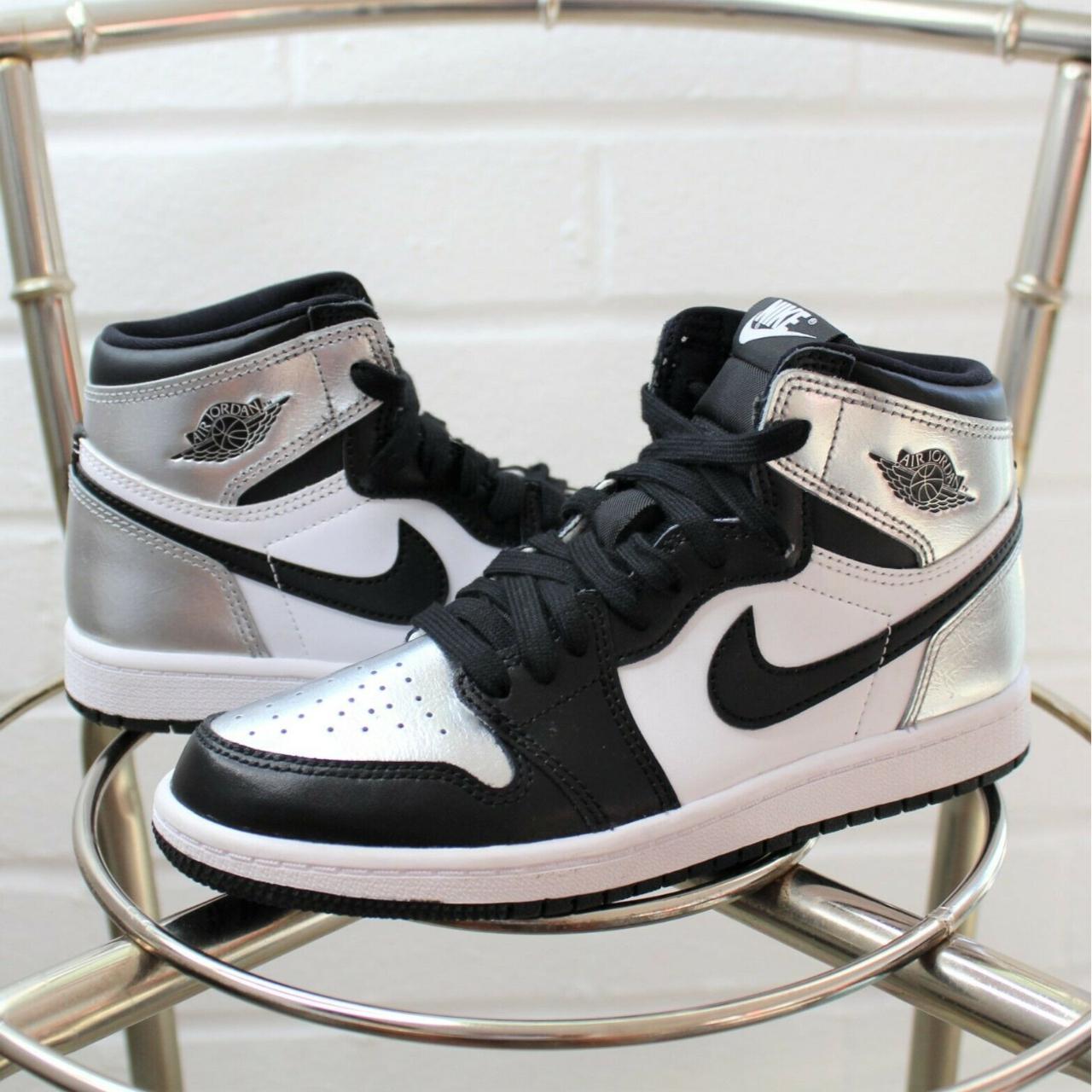 silver toe jordan 1 preschool